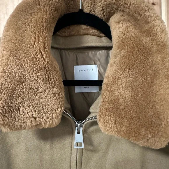 Sandro Aviator Wool-Blend Jacket - Picture 2 of 5